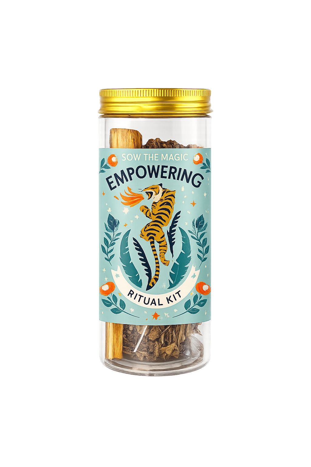 Empowering Ritual Kit with Obsidian, Palo Santo + Sage
