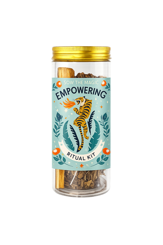 Empowering Ritual Kit with Obsidian, Palo Santo + Sage