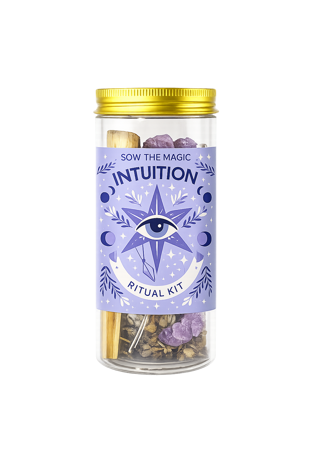 Intuition Ritual Kit with Amethyst, Palo Santo + Sage